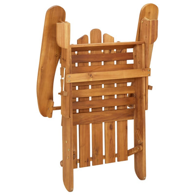 Adirondack Garden Chair with Cushions Solid Wood Acacia