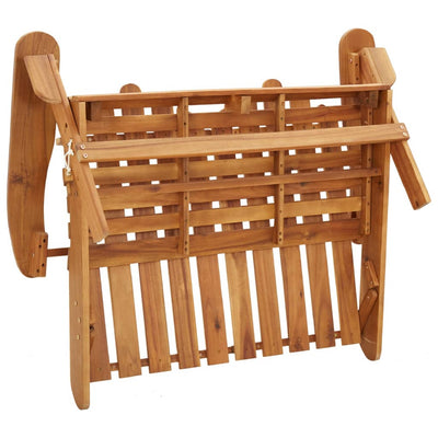 Adirondack Garden Bench with Cushions 126 cm Solid Wood Acacia