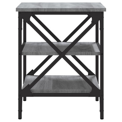 Side Tables 2 pcs Grey Sonoma 40x42x50 cm Engineered Wood