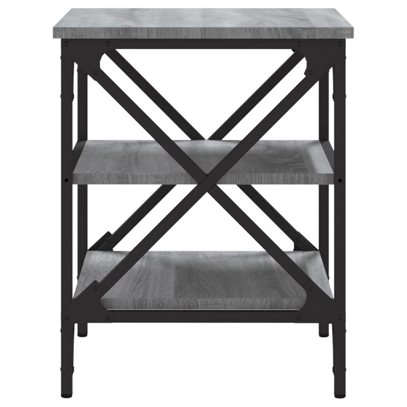 Side Tables 2 pcs Grey Sonoma 40x42x50 cm Engineered Wood