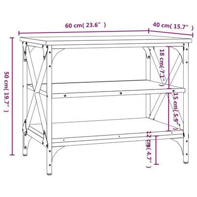 TV Cabinet Grey Sonoma 60x40x50 cm Engineered Wood