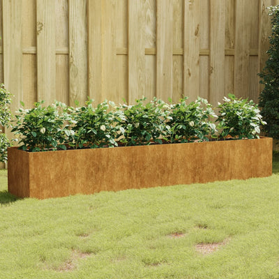 Garden Raised Bed 200x40x40 cm Corten Steel