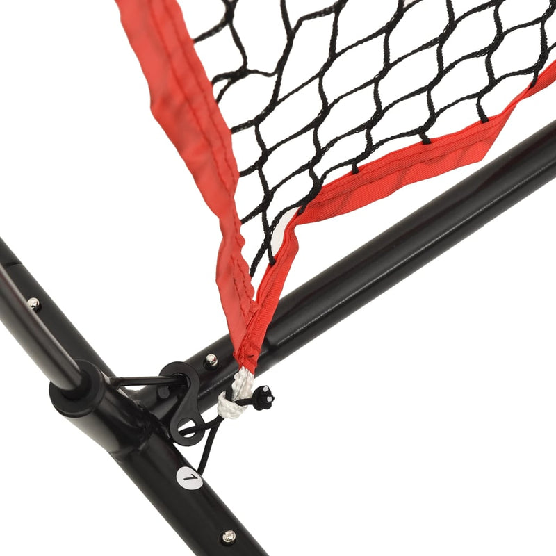 Portable Baseball Net Black and Red 183x105x183 cm Polyester