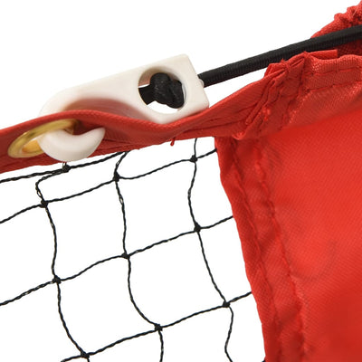 Tennis Net Black and Red 400x100x87 cm Polyester