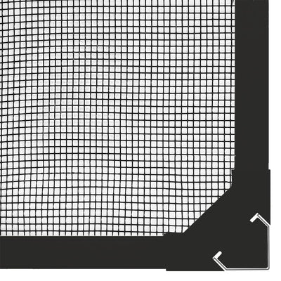 Magnetic Insect Screen for Windows Anthracite 80x120 cm
