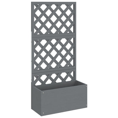 Trellis Planter Grey 65x33x135 cm WPC