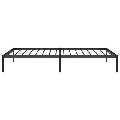 Metal Bed Frame without Mattress Black 107x203 cm King Single