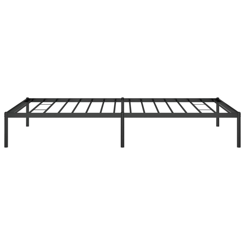 Metal Bed Frame without Mattress Black 107x203 cm King Single