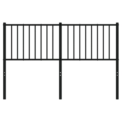 Metal Headboard Black 137 cm Double