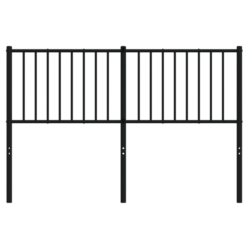 Metal Headboard Black 137 cm Double