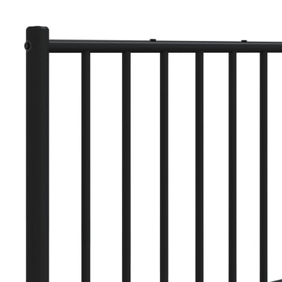 Metal Headboard Black 137 cm Double