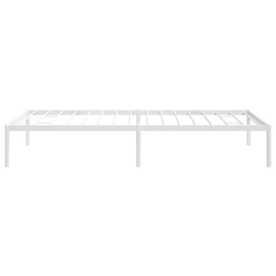 Metal Bed Frame without Mattress White 90x190 cm