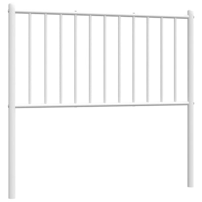 Metal Headboard White 90 cm