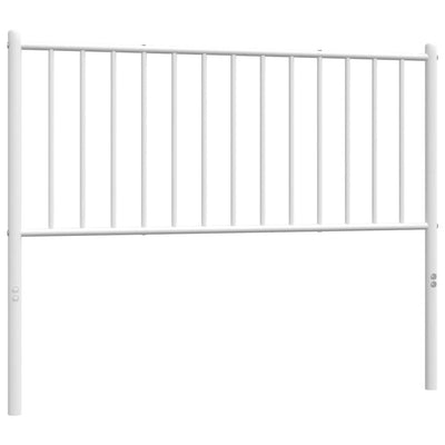 Metal Headboard White 107 cm King Single