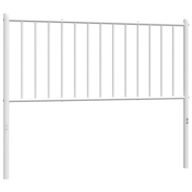 Metal Headboard White 107 cm King Single