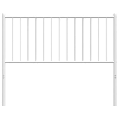 Metal Headboard White 107 cm King Single