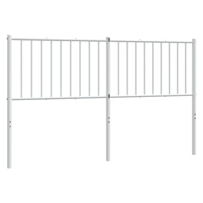 Metal Headboard White 152 cm Queen