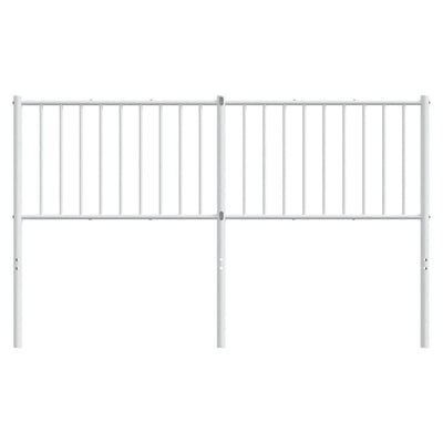 Metal Headboard White 152 cm Queen