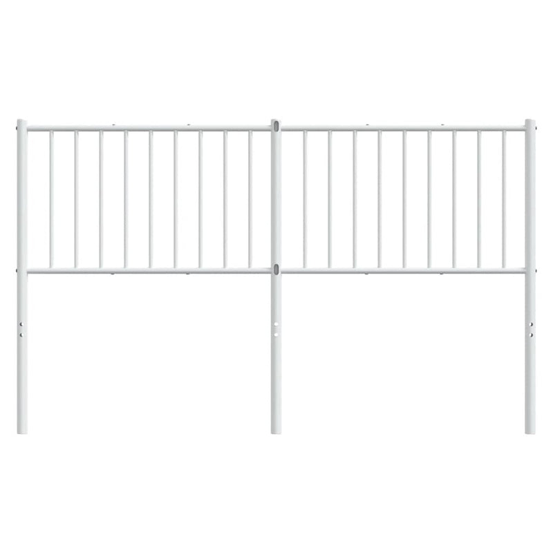 Metal Headboard White 152 cm Queen