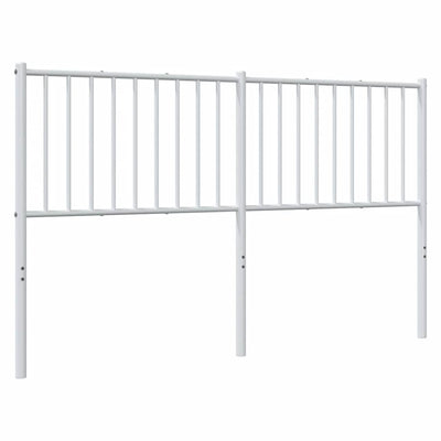 Metal Headboard White 152 cm Queen