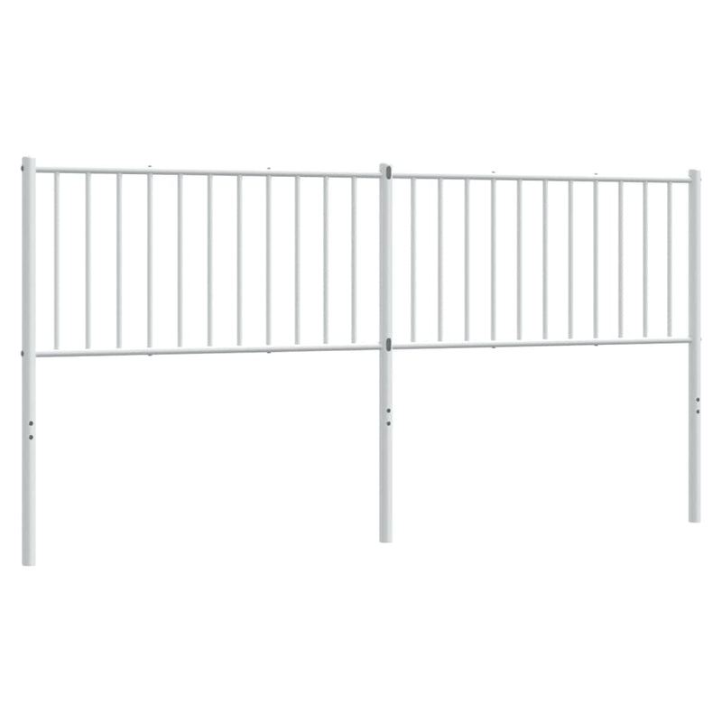 Metal Headboard White 183 cm King