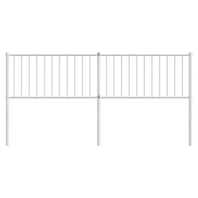 Metal Headboard White 183 cm King