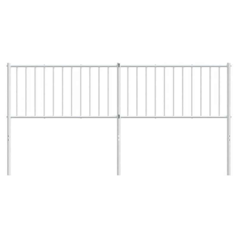 Metal Headboard White 183 cm King