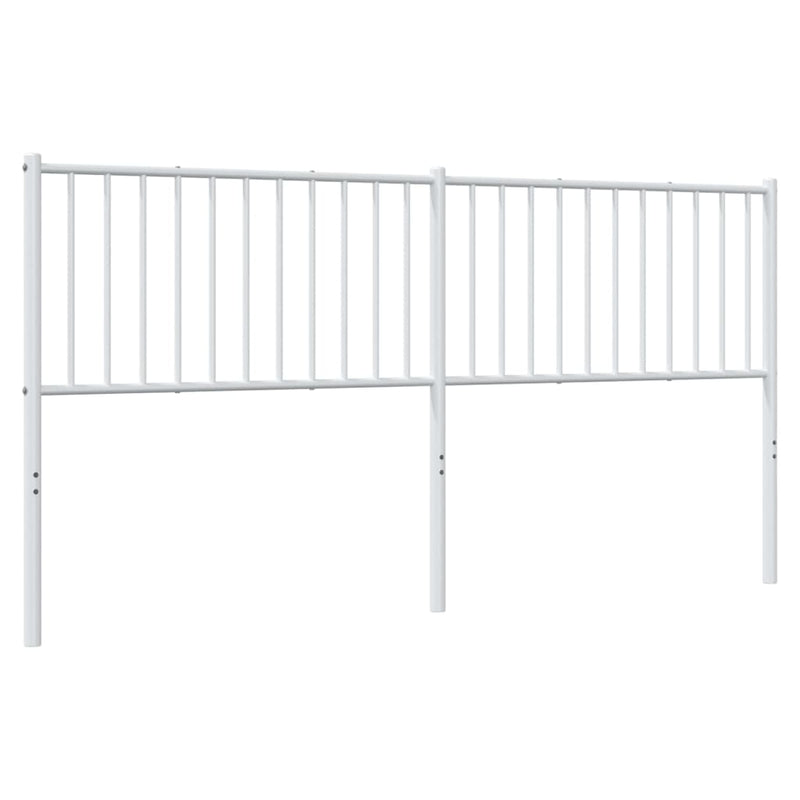 Metal Headboard White 183 cm King