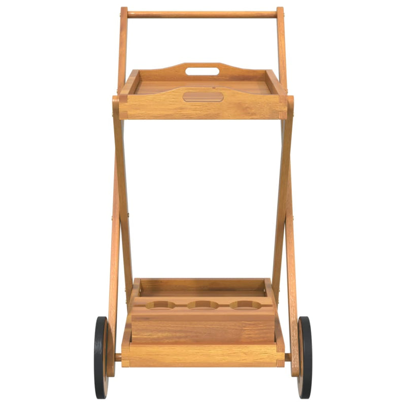 Tea Trolley 54x87x90 cm Solid Wood Acacia