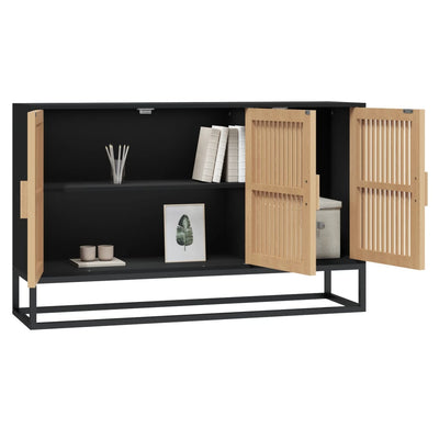 Sideboard Black 105x30x65 cm Engineered Wood