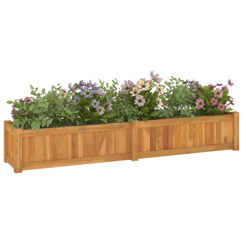 Raised Bed 150x30x25 cm Solid Wood Teak