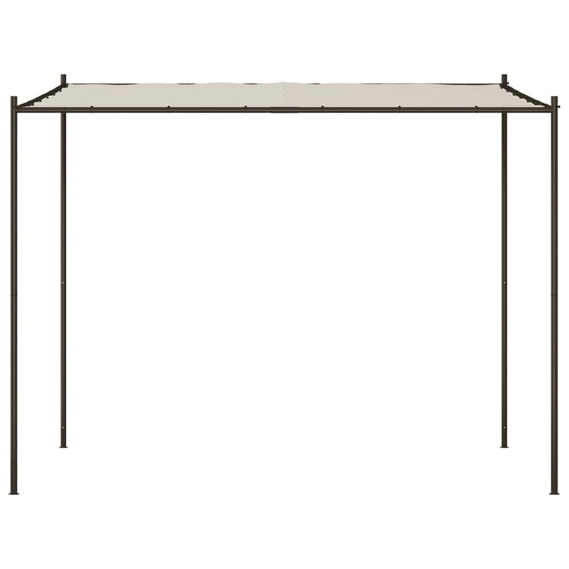 Gazebo White 3x3 m 180 g/m² Fabric and Steel