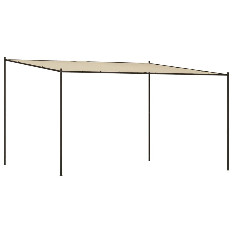 Gazebo Beige 4x4 m 180 g/m² Fabric and Steel