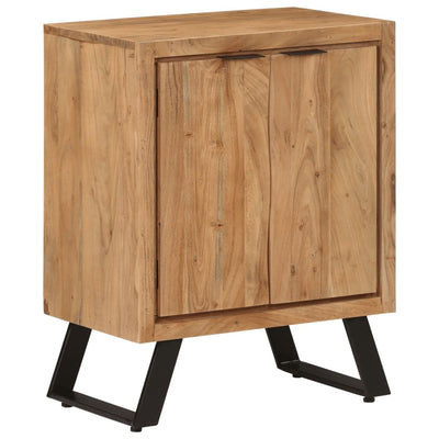 Sideboard with 2 Doors 55x36x72 cm Solid Wood Acacia