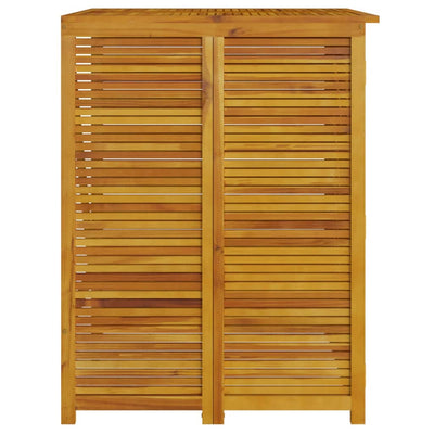 Single Garbage Bin Shed 70x89x117 cm Solid Wood Acacia