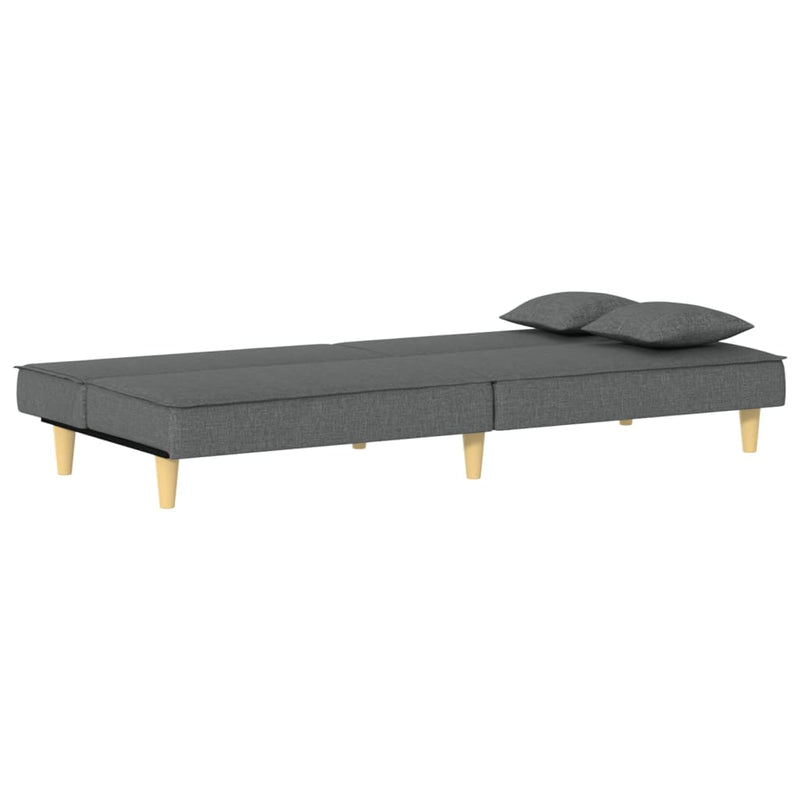 Sofa Bed Dark Grey Fabric