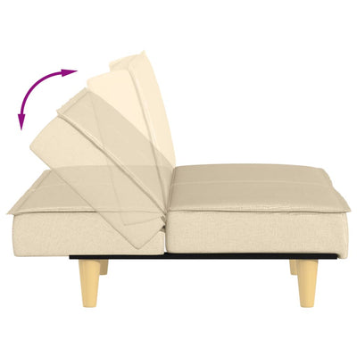 Sofa Bed Cream Fabric