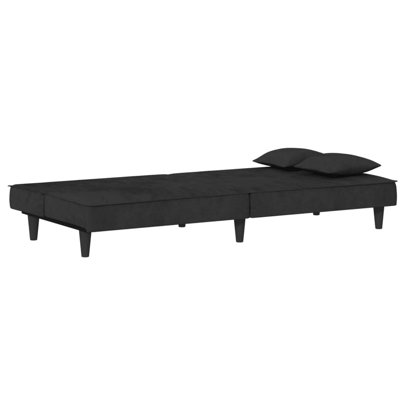 Sofa Bed Black Velvet