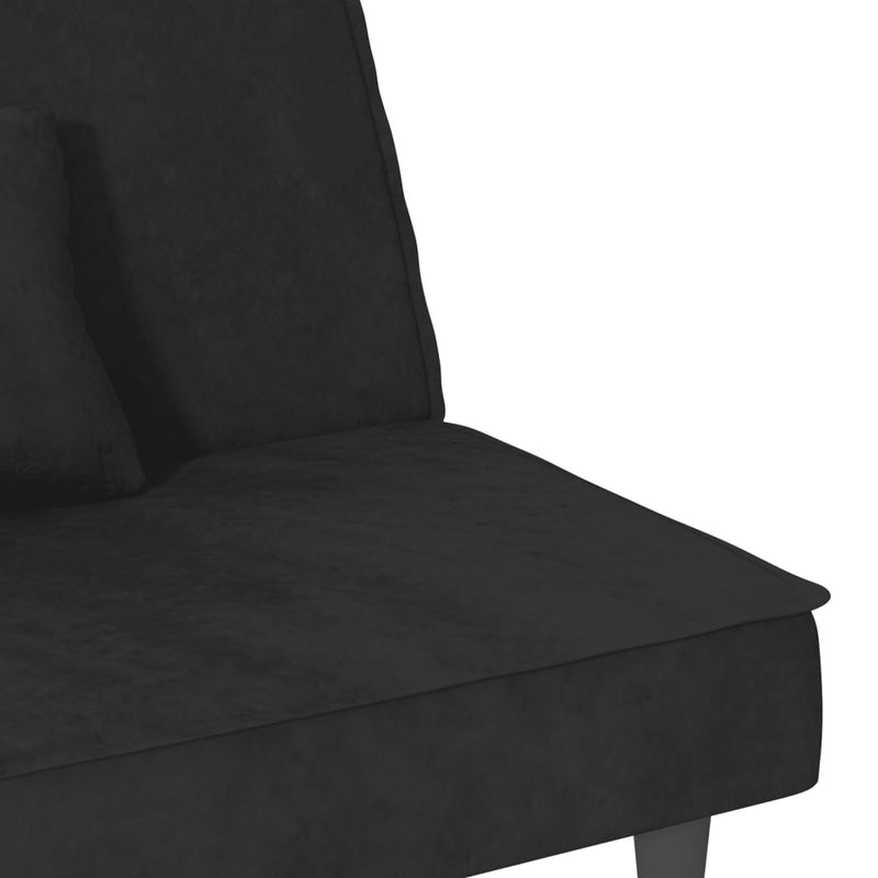 Sofa Bed Black Velvet