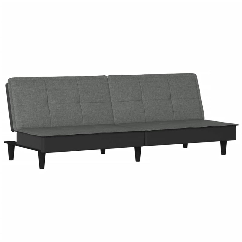 Sofa Bed Dark Grey Fabric