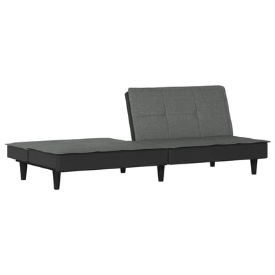 Sofa Bed Dark Grey Fabric