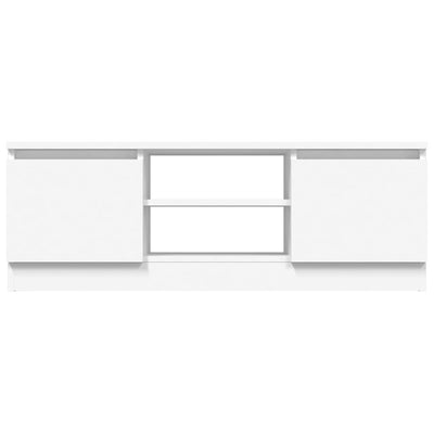 TV Cabinet with Door White 102x30x36 cm