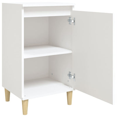 Bedside Cabinet White 40x35x70 cm Engineered Wood