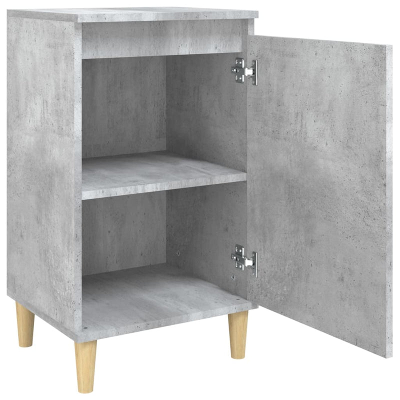 Bedside Cabinets 2 pcs Concrete Grey 40x35x70 cm Engineered Wood