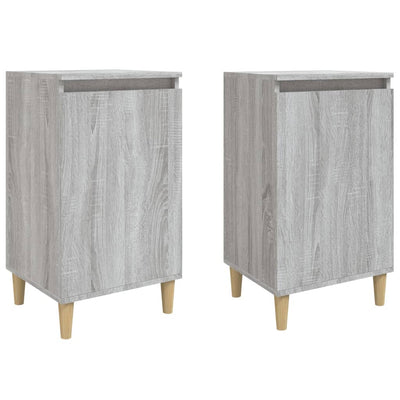 Bedside Cabinets 2 pcs Grey Sonoma 40x35x70 cm Engineered Wood