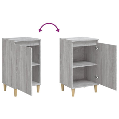 Bedside Cabinets 2 pcs Grey Sonoma 40x35x70 cm Engineered Wood