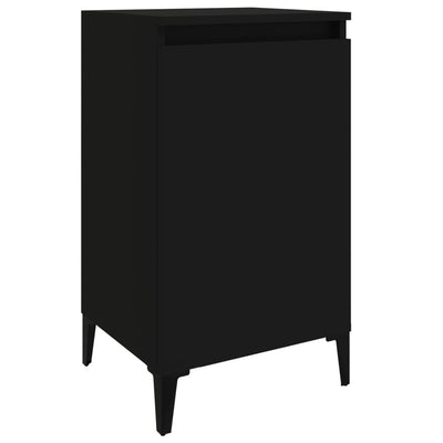 Bedside Cabinet Black 40x35x70 cm Engineered Wood