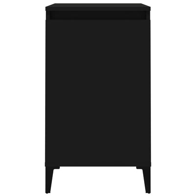 Bedside Cabinet Black 40x35x70 cm Engineered Wood