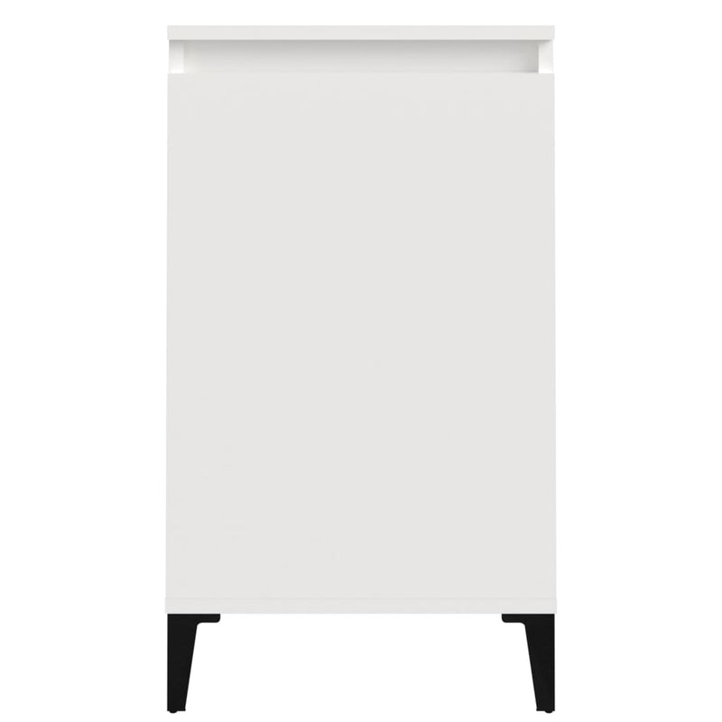 Bedside Cabinet High Gloss White 40x35x70 cm Engineered Wood