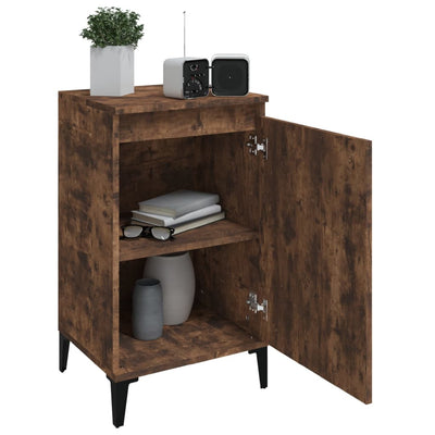 Bedside Cabinet Smoked Oak 40x35x70 cm Engineered Wood